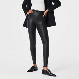 Spanks leather leggings